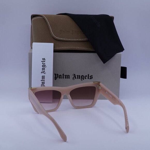 Palm Angels PERI099 HOLLYWOOD 6129 Cat Eye Sunglasses - Light Pink/Red Gradient - Picture 7 of 11